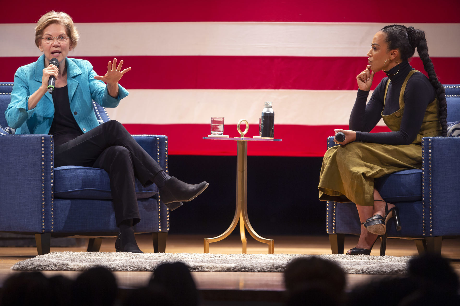Democratic candidate Elizabeth Warren at NC A&T